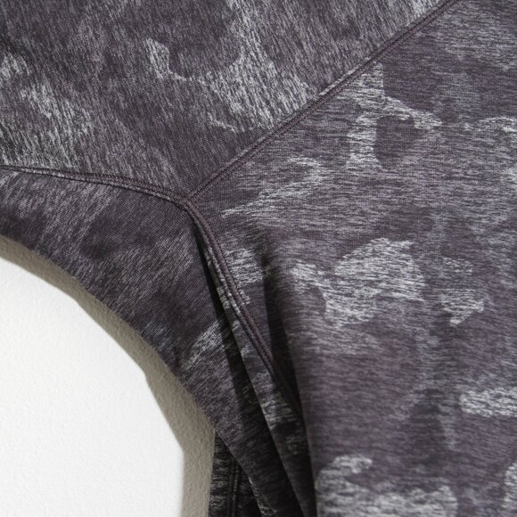 Lululemon Warm Stabilizer 1/2 Zip Hoodie Pullover Incognito Camo HTR Black Rulu - Picture 4 of 13